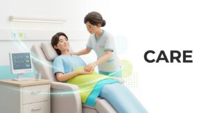 내시경 검사 후 회복과 케어를 상징하는 이미지